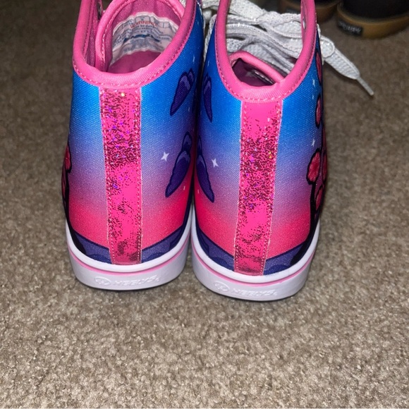 Heelys Pink and Blue Glitter Shoes NWOB - Picture 6 of 10